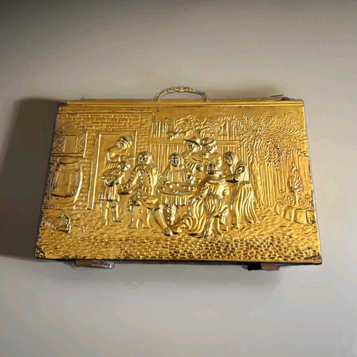 Brass wood freestanding - &,