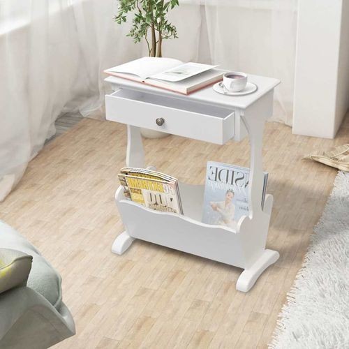 Magazine rack melrose - rack, white