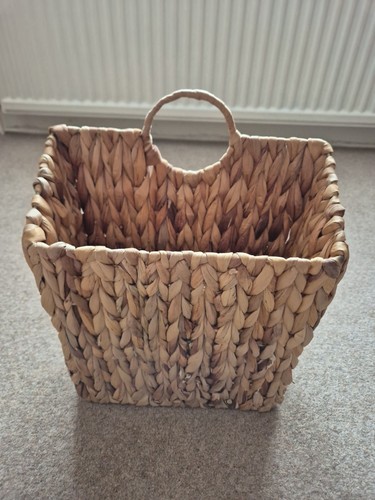 Wicker newspaper magazine rack - wicker,