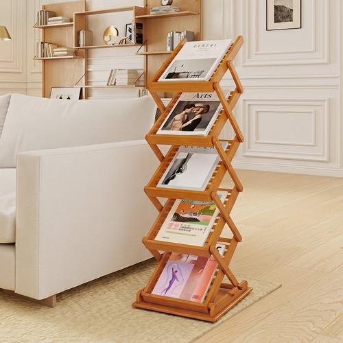 Wooden magazine holder walnut - magazine,