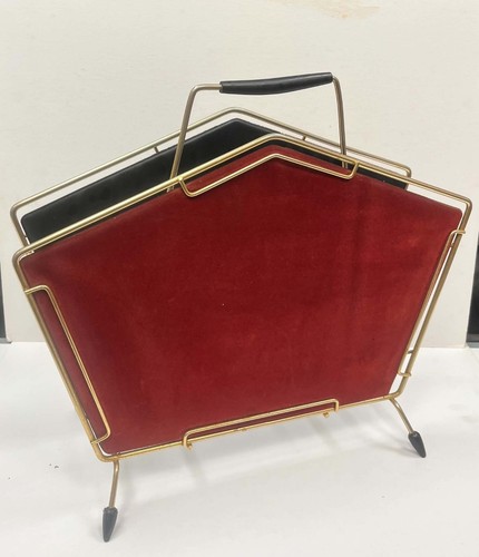Vintage magazine rack mid - rack,