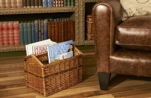 Wicker magazine rack - magazine,