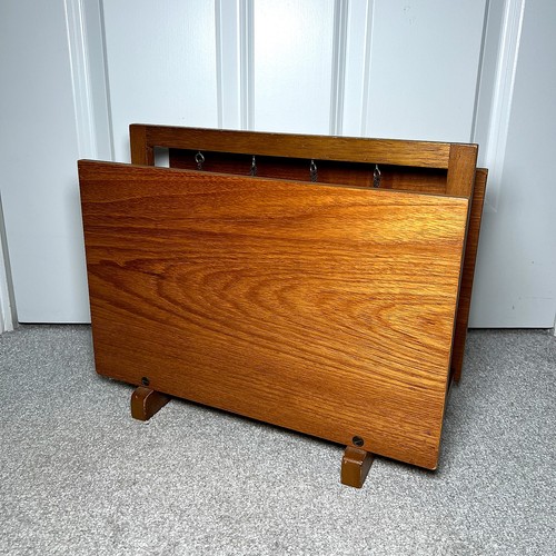 Vintage wooden magazine rack - vintage,