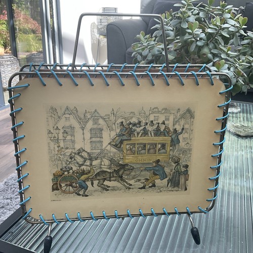 1960s vintage blue plastic - blue,