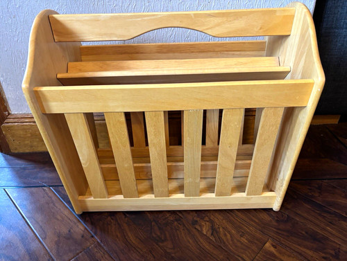 Wood freestanding newspaper - freestanding,