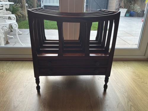 Mahogany magazine rack - , in