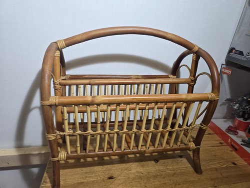 Vintage bamboo wicker cane - vintage,