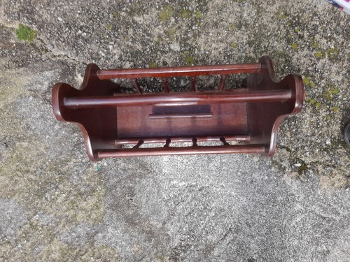 Vintage wooden magazine rack - wooden,