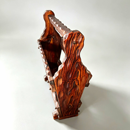 Wooden freestanding magazine - wooden,