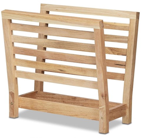 Standing magazine rack - magazine, wood