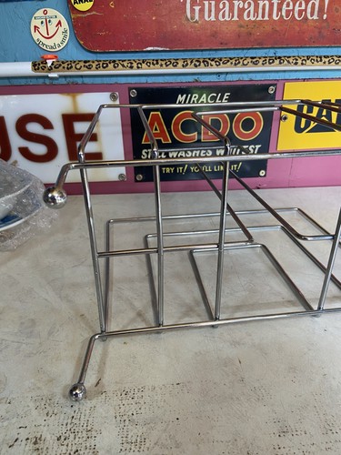 Vintage mcm style chrome vinyl - chrome,