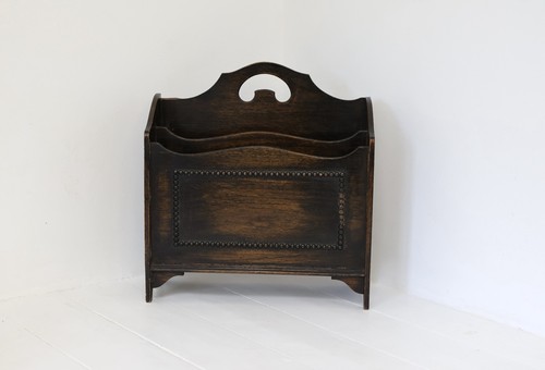 Vintage wooden magazine rack - vintage,