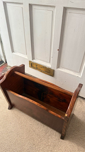 Vintage wooden magazine rack - wooden,
