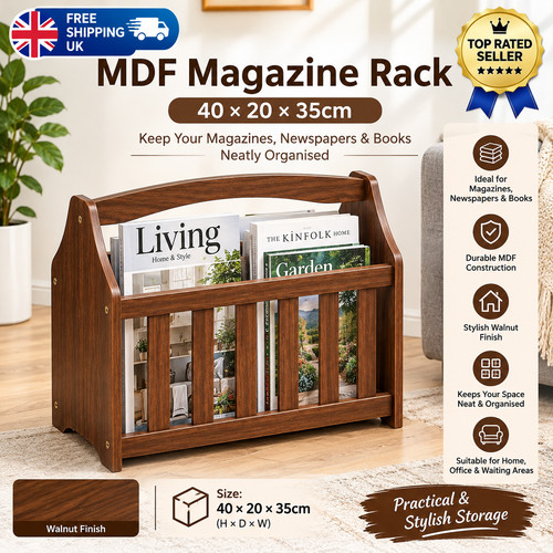 Mdf magazine rack 20 - mdf, x