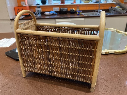 Vintage wood wicker - &,