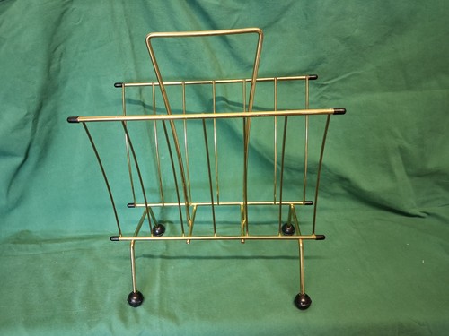 Vintage retro magazine rack - vintage/retro, magazine/lp