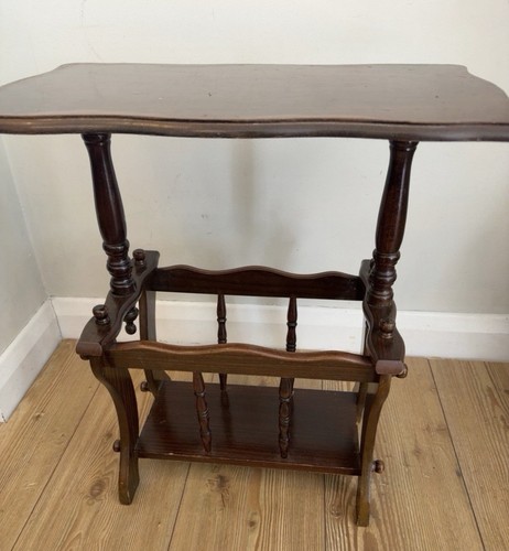 Vintage wooden magazine rack - vintage,