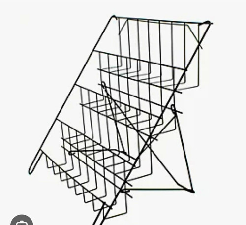 Black metal wire freestanding - black,