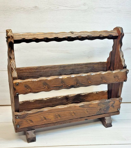 Vintage wooden magazine rack - wooden,