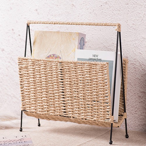 Paper woven book storage - paper-woven,