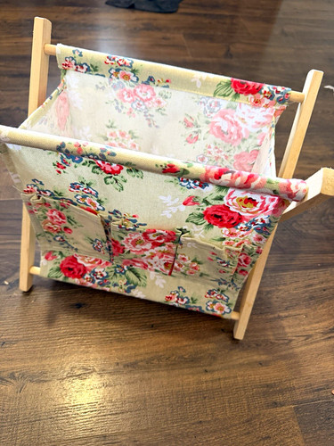 Wood floral fabric folding - wood,