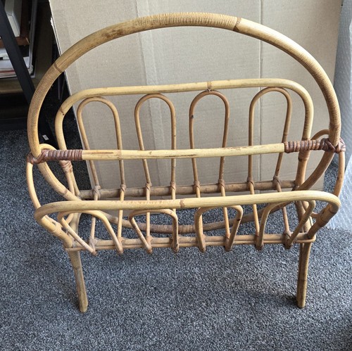 Vintage bamboo wicker cane - vintage,