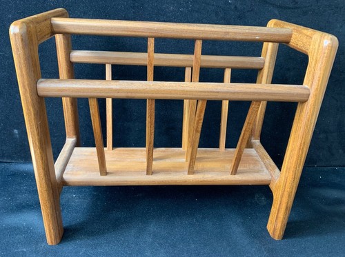 Wooden magazine rack vintage - wooden,