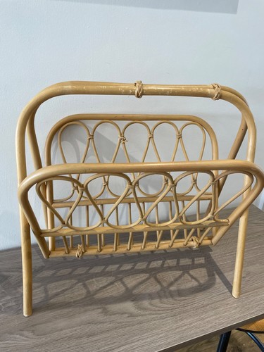 Vintage 1970s rattan magazine - 1970s,