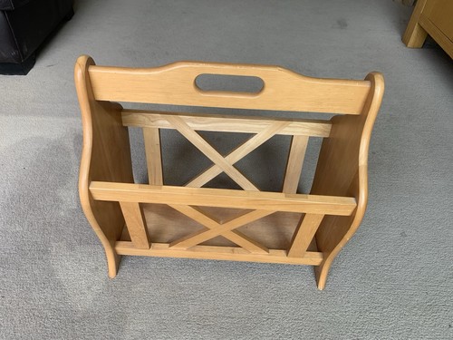 Oak magazine rack collection - oak,