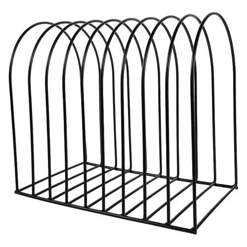 Compact black wire file - black, holder