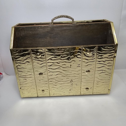 Vintage brass newspaper - brass,