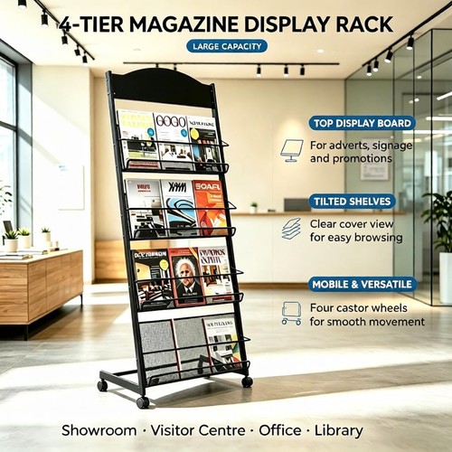 Brochure display stand - stand, 4-tier