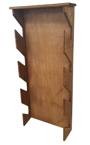 Wooden newspaper magazine rack - newspaper,