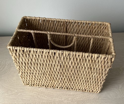 Wicker magazine rack with - wicker,